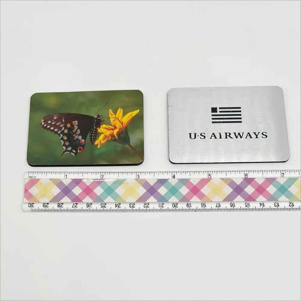 Lot of 2 Vintage Accordion Style Magnetic Folding Address Books US Airways